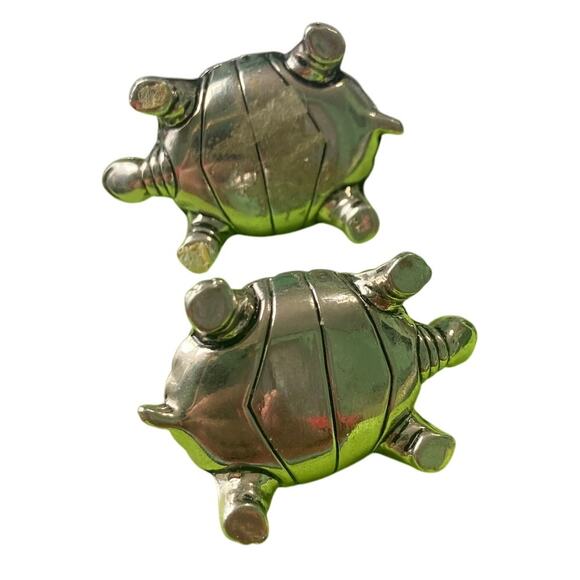 Ganz Lucky Turtle Figurine 1.25" x 1.55" Set 2 Inspiration 3D Clear Glass Shell - Picture 4 of 7